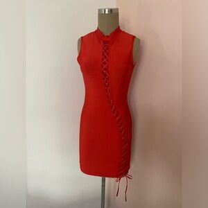 Red bandage dress!